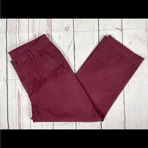Brooks Brothers Burgundy Merlot Clark Khaki Chino Pants - 31 x 30